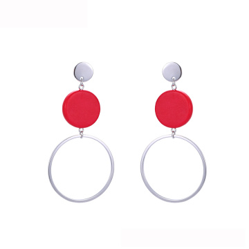 E-260 2018 xuping bijoux en or blanc plaqué rhodium huggie hoop américain nouvelle conception simple boucles d&#39;oreilles à la mode